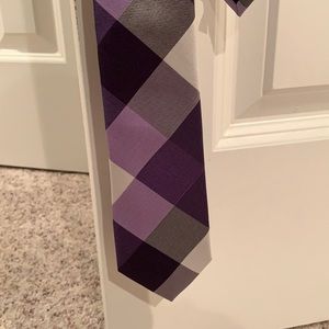 Purple Plaid Express Tie